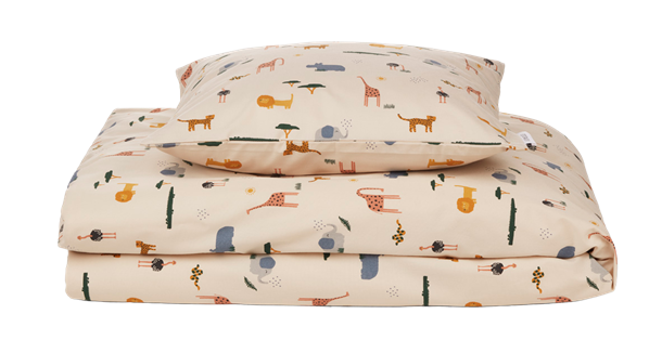 Liewood - Carl adult printed bedding print - Safari sandy mix