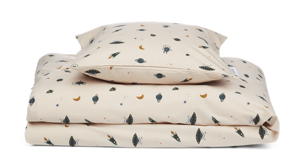 Liewood - Carl adult printed bedding print - Space sandy mix