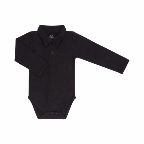 Petit sofie schnoor sort body med butterfly , P194405, fest body sort baby body