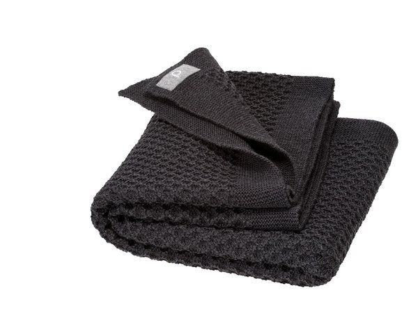 Disana, uldtæppe, baby uldtæppe, uld babytæppe Anthracite, merino uld, Anthracite, Honeycomb