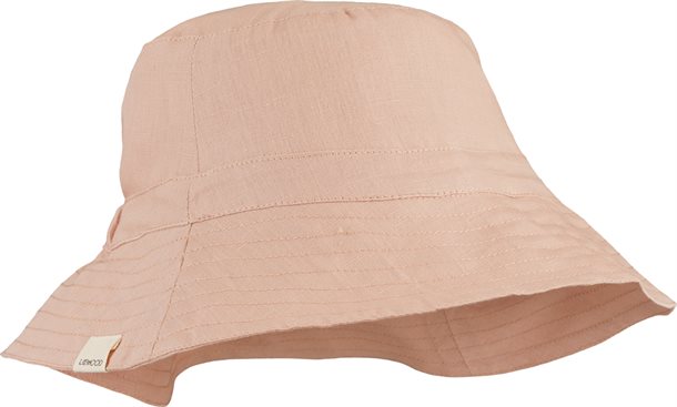 Liewood Buddy sun hat sea blue, sommerhat solhat, børne hat, babyhat, Liewood - Cosmo solhat med ører vendbar //Tuscany rose