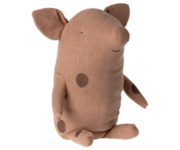 Maileg - Trøffelgris, Stor - Vintage rose