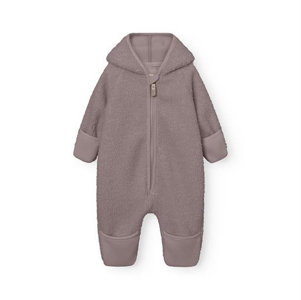 Mini A Ture - MATADEL teddyfleece jumpsuit. GRS - Zinc purple