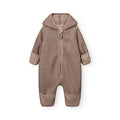 Mini A Ture - MATADEL teddyfleece jumpsuit. GRS - Grey brown