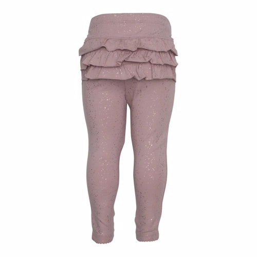 Little Wonders leggings i støvet rosa glimmerprint