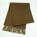 Titteboo - Simone Wool Fringed Scarf - Camel​​​​​​​