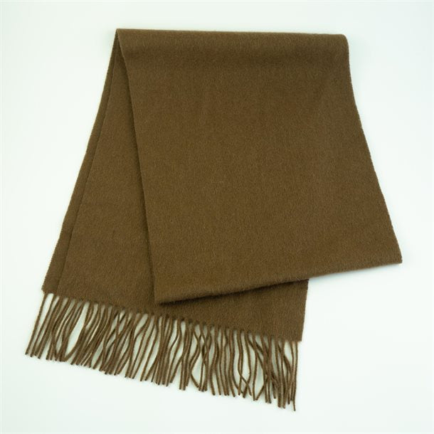 Titteboo - Simone Wool Fringed Scarf - Camel​​​​​​​