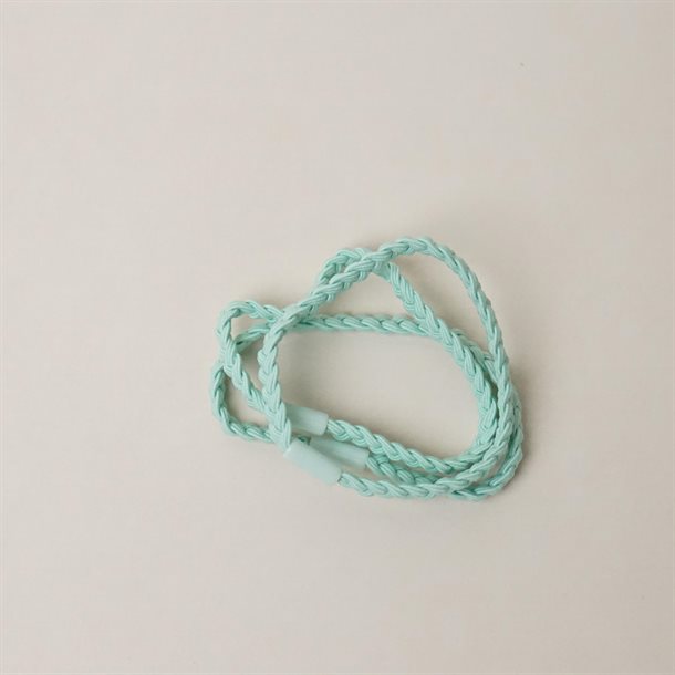 Titteboo，3pak Weave Elastic ，Wild Mint，Hårelastikker，scrunchie,elastikker