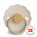 FRIGG Daisy - Round Silicone Pacifier - Chamomile