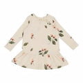 Petit Piao - dress LS printed // acorn, kjole, dress, babykjole