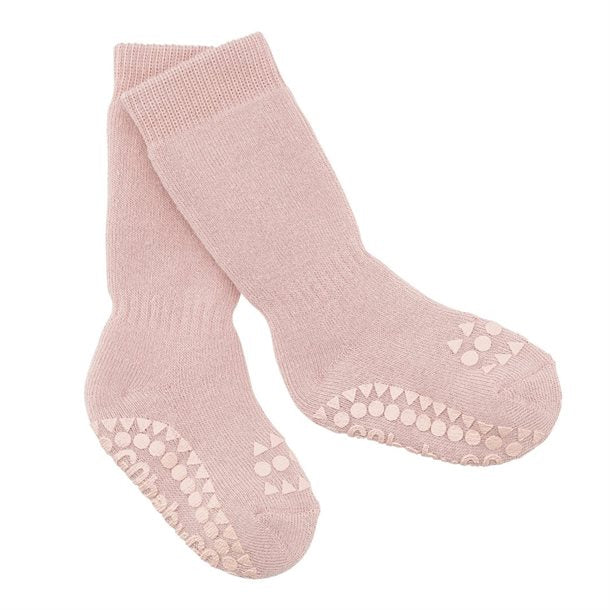 GoBabyGo, Go Baby Go, Strømper, Skridsikre strømper, kravle kit, strømpebukser med skridsikker dutter,  skridsikre strømpebukser, knæbeskyttere, skridsikre strømper