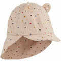 Liewood Gorm Sun Hat Confetti terracotta, sommerhat solhat, børne hat, babyhat,  Confetti Yellow Mellow