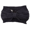 Nordic Label Knit Headband - Dark Grey Melange, pandebånd , uld pandebånd