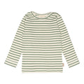 t-shirt bluse langærmet petit piao, Spring Green/Offwhite