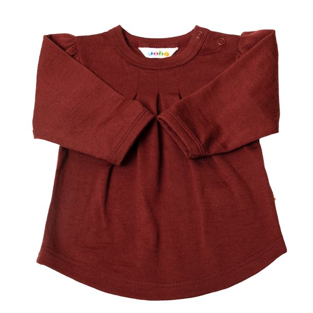 Joha - bluse LS  i uld - blå