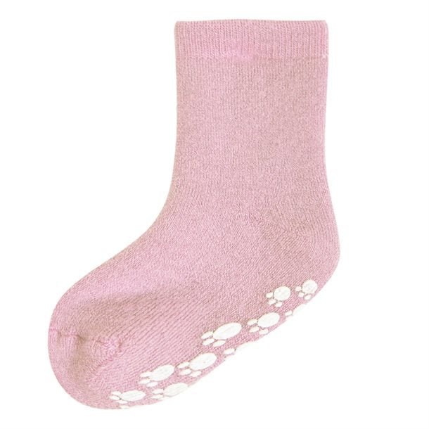 Joha - Uldsokker med gummidupper - sort 60013, rosa 60042