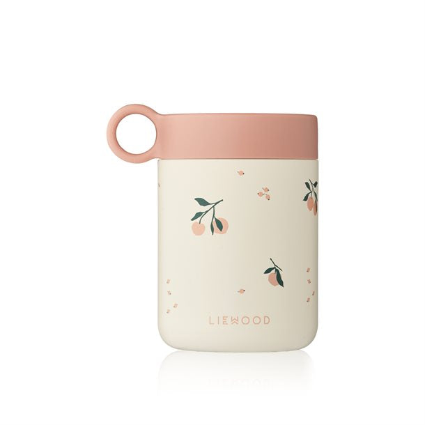 Liewood - Paul spisesæt 4 stk// Cat rose blush, Liewood - Vivi printed silikone spisesæt - Peach sea shell mix