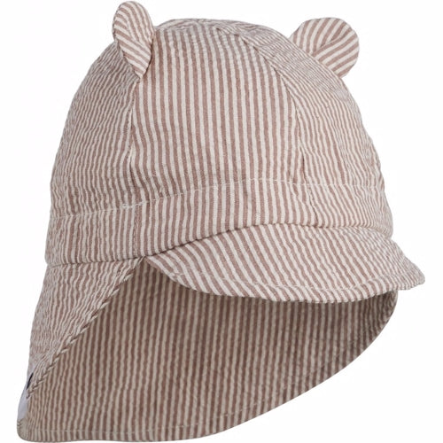 Liewood Eric sun hat sea blue, sommerhat solhat, børne hat, babyhat, Liewood Gorm solhat Dark Rose /ecru