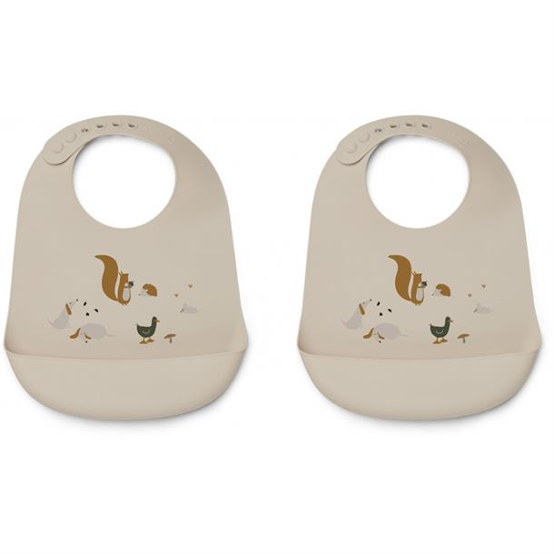 Liewood - Tilda hagesmæk i silikone (2 stk.) //Space multi Mix