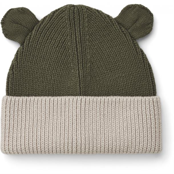 Liewood Eric sun hat sea blue, sommerhat solhat, børne hat, babyhat, Liewood Senia Sun hat Mustard/hvid, Liewood Gina bomuld strik hue Camel, rose, Liewood - Gina strikhue i bomuld