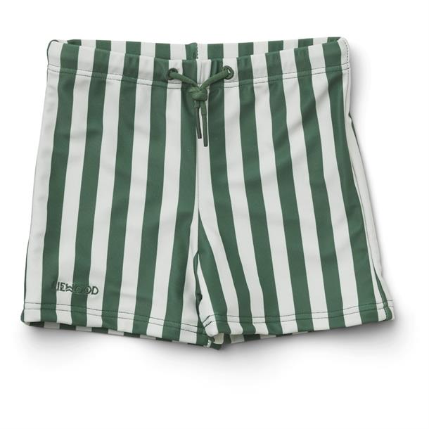 Liewood Sille Swim Jumpsuit Mustard/white feathers, badetøj, badedragt, bade, swim, swimsuit, pigebadetøj, lyserød, blå, lifesaver, drenge badetøj, dreng, Liewood - Otto badebukser// Stripe Garden green/sandy