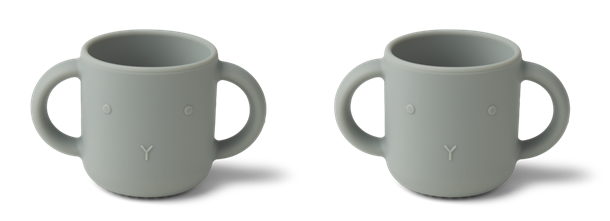 Liewood - Gene silikone kop (2 stk.) -  Rabbit dove blue