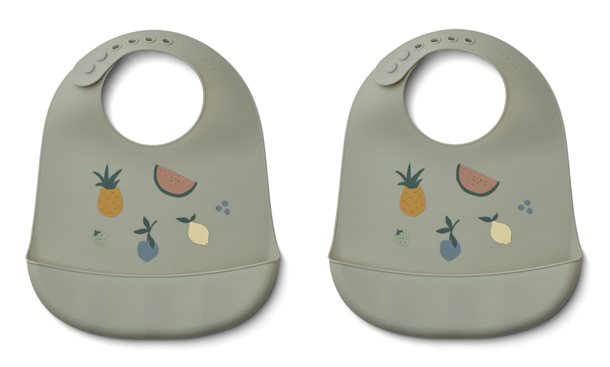 Design lækker hagesmæk fra Liewood. Liewood - Tilda hagesmæk i silikone (2 stk.) //Mouse wheat yellow mix