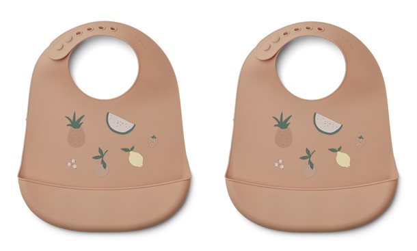 Design lækker hagesmæk fra Liewood. Liewood - Tilda hagesmæk i silikone (2 stk.) //Mouse wheat yellow mix