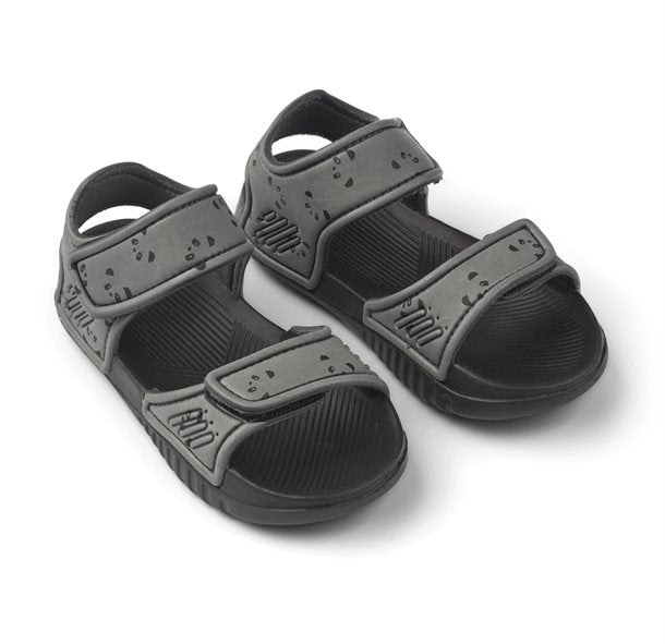 Liewood Bre Sandals , Liewood Bre Sandals - Glitter multi silver, Liewood - Blumer sandaler//Panda stone grey