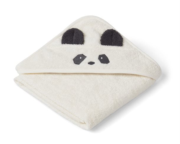 Liewood - Albert Hooded Towel Panda, liewood håndklæde, babyhåndklæde, baby, frotte håndklæde, hættehåndklæde, bad,