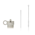 Liewood - Ankerlåg m/sugerør &børste //flere farver, tilbehør til drikkedunk, anker vandflaske låg, Falk låg,