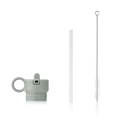 Liewood - Ankerlåg m/sugerør &børste //flere farver, tilbehør til drikkedunk, anker vandflaske låg, Falk låg,