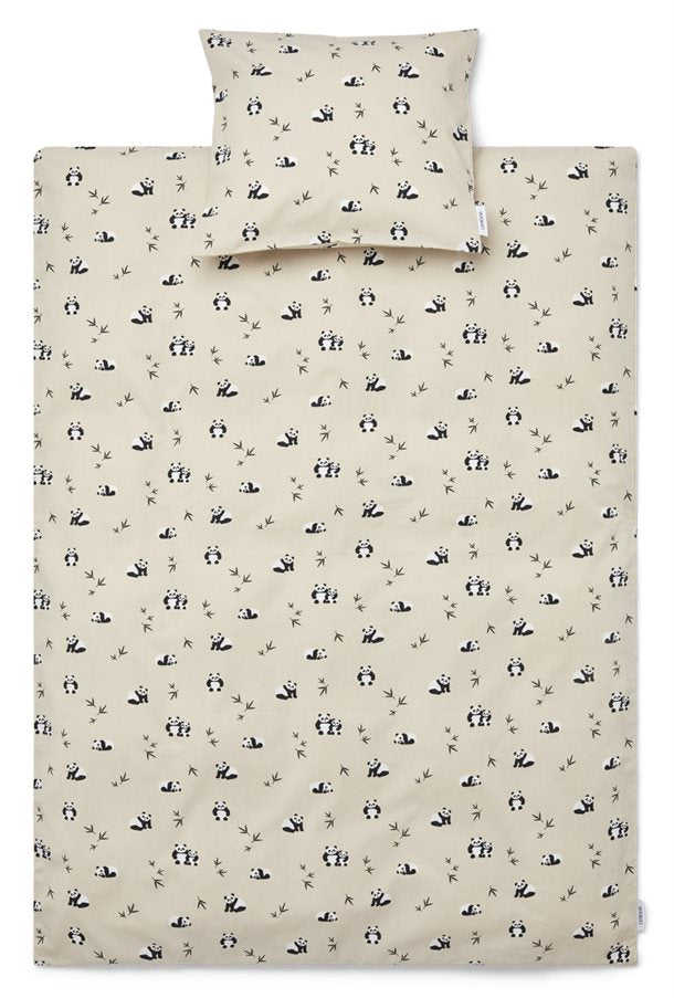 Liewood - Carmen babysengetøj // Sea creature rose Mix, sengetøj, dynebetræk, Liewood - Carmen babysengetøj - Panda play sea shell Mix