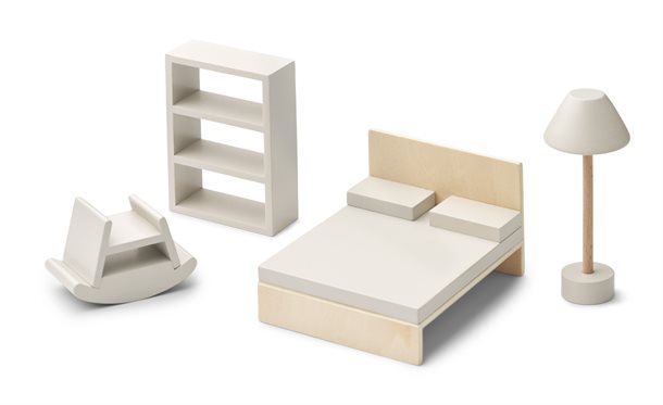 Liewood - Gillian spisestuemøbler til dukkehus - sandy multi mix