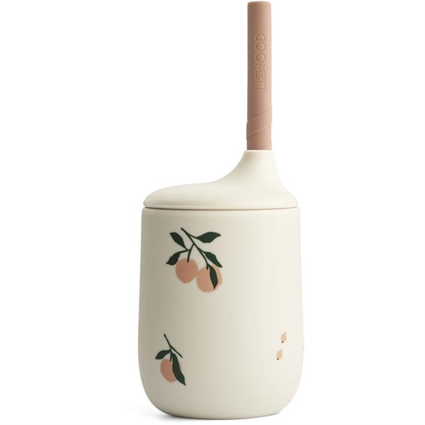 Liewood - Mariam bageforme 2 pak dark Rose/ terracotta, Liewood - Ellis børne kop med sugerør Mustard Sandy mix