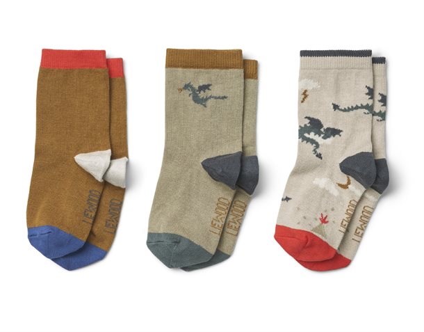 Liewood Silas bomulds strømper Arctic Mix 4 stk