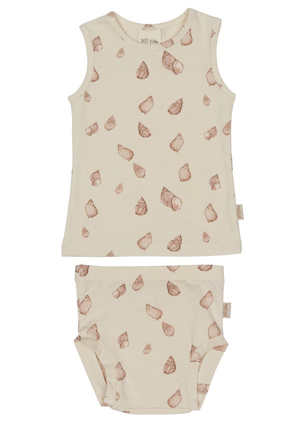 Petit Piao - t-shirt ls modal // clay, bluse, langærmet, t-shirt