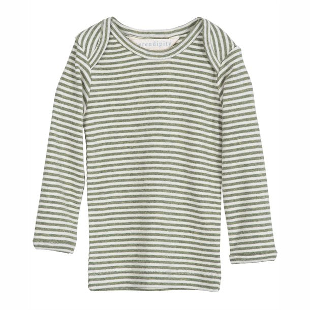 serendipity, m104, basis, t-shirt, bluse, basisgarderobe, langærmet, lange ærmer, bluse, økologi, bomuld, rib, stribe, blå, mørkeblå, Moss,Offwhite