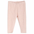 serendipity, m105, basis, baby, babyleggings, leggings, basisgarderobe, økologi, bomuld, rib, stribe, offwhite, clay, lyserød, rosa