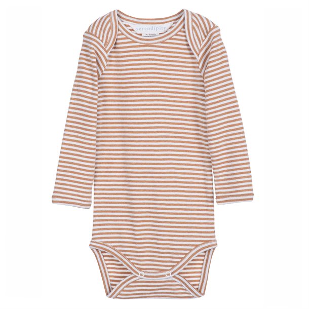 serendipity, m106, basis, body, bodystocking, basisgarderobe, langærmet, lange ærmer, økologi, bomuld, rib, stribe, atlantic, blå, mørkeblå, offwhite,Cashew,Offwhite