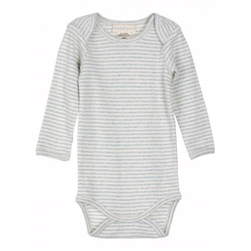 serendipity, m106, basis, body, bodystocking, basisgarderobe, langærmet, lange ærmer, økologi, bomuld, rib, stribe, lyseblå, blå, cloud, offwhite