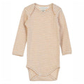 serendipity, m106, basis, body, bodystocking, basisgarderobe, langærmet, lange ærmer, økologi, bomuld, rib, stribe, atlantic, blå, mørkeblå, offwhite,Desert,Offwhite
