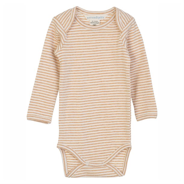 serendipity, m106, basis, body, bodystocking, basisgarderobe, langærmet, lange ærmer, økologi, bomuld, rib, stribe, atlantic, blå, mørkeblå, offwhite,Desert,Offwhite