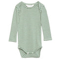 serendipity, m106, basis, body, bodystocking, basisgarderobe, langærmet, lange ærmer, økologi, bomuld, rib, stribe, atlantic, blå, mørkeblå, offwhite,Desert,Offwhite Serendipity - Baby Body LS - Chestnut offwhite