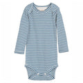 serendipity, m106, basis, body, bodystocking, basisgarderobe, langærmet, lange ærmer, økologi, bomuld, rib, stribe, atlantic, blå, mørkeblå, offwhite,Desert,Offwhite Serendipity - Baby Body LS - Chestnut offwhite, Serendipity - Baby Body LS - Sky offwhite