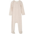serendipity, P877, basis, heldragt, dragt, basisgarderobe, langærmet, lange ærmer, økologi, bomuld, rib, stribe, atlantic, blå, Serendipity - Heldragt - Ivy offwhite