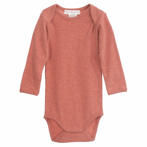 serendipity, m101, basis, t-shirt, bluse, basisgarderobe, langærmet, lange ærmer, bluse, økologi, bomuld, rib, stribe, clay, lyserød, rosa, offwhite