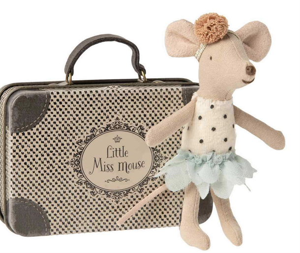 Maileg Engel mus i kuffert ,17-2700-00