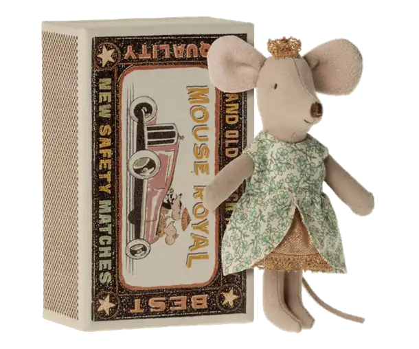 Baby mice, Twins in box, tvillinge mus i tændstiks æske, Maileg tvillinger, Maileg prinsessemus lillesøster i tændstiksæske