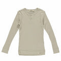 marmar - plain tee ls modal // grey sand, t-shirt, bluse, langærmet, overdel, top, trøje